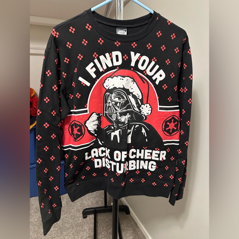Men’s Large Star Wars Festive Crewneck Sweater